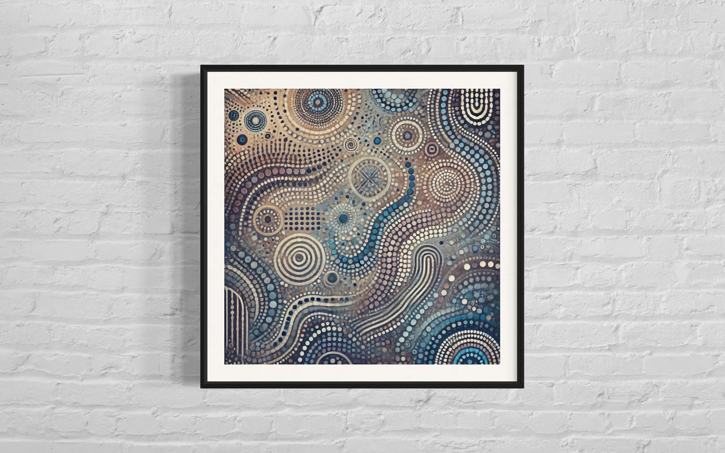 Ngalaya – Aboriginal Dot Painting Download of Spiritual Kinship and Sacred Unity (1:1 Ratio)