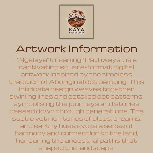 Ngalaya – Aboriginal Dot Painting Download of Spiritual Kinship and Sacred Unity (1:1 Ratio)
