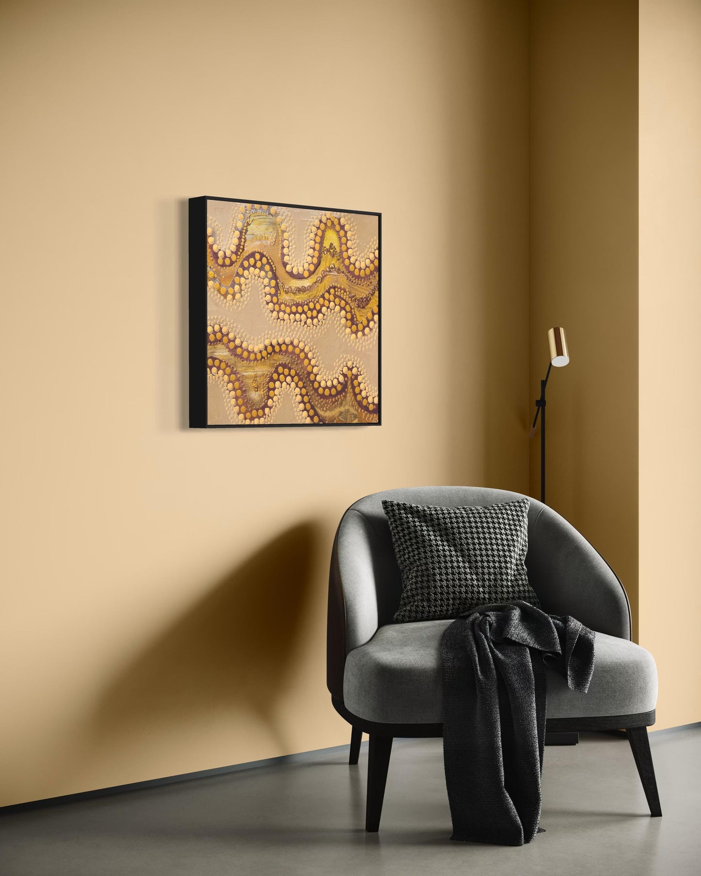 Yalka Tracks – Aboriginal Dot Painting Download of Bush Food Lines and Ceremony Paths (1:1 Ratio)