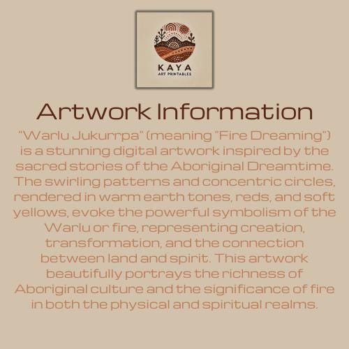 Aboriginal Dot Painting Downloadable Print – Warlu Jukurrpa | Sacred Dreaming Paths Wall Art (Multi-Ratio Horizontal Format)