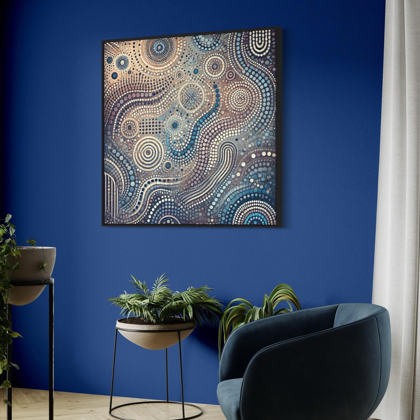 Ngalaya – Aboriginal Dot Painting Download of Spiritual Kinship and Sacred Unity (1:1 Ratio)